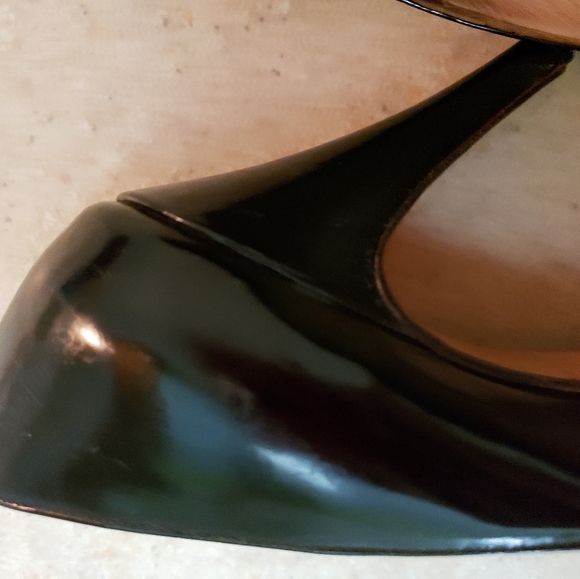 Authentic vintage black patent leather and python/reptile shoes - Picture 15 of 15